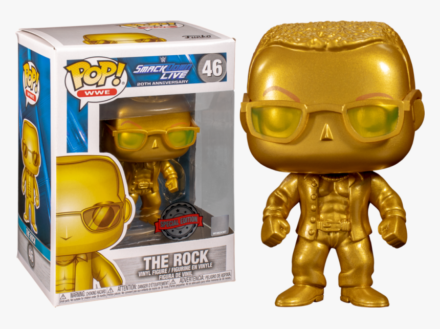 Funko Wwe The Rock Gold, HD Png Download, Free Download
