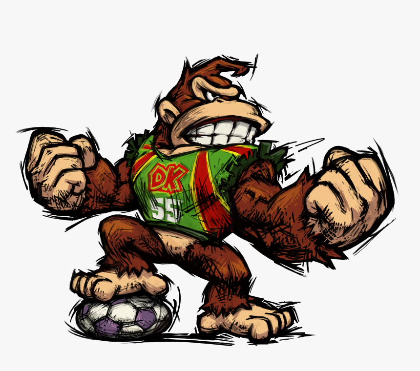 Mario Strikers Charged - Donkey Kong Mario Strikers, HD Png Download, Free Download