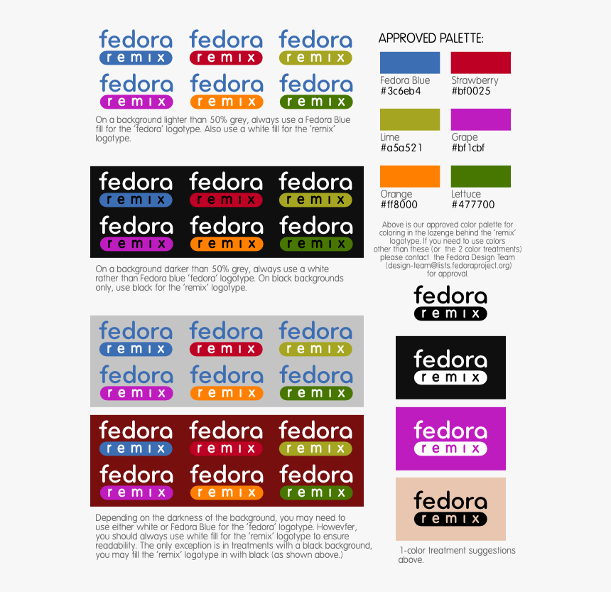 Fedora Remix Design Guidelines - Graphic Design, HD Png Download, Free Download