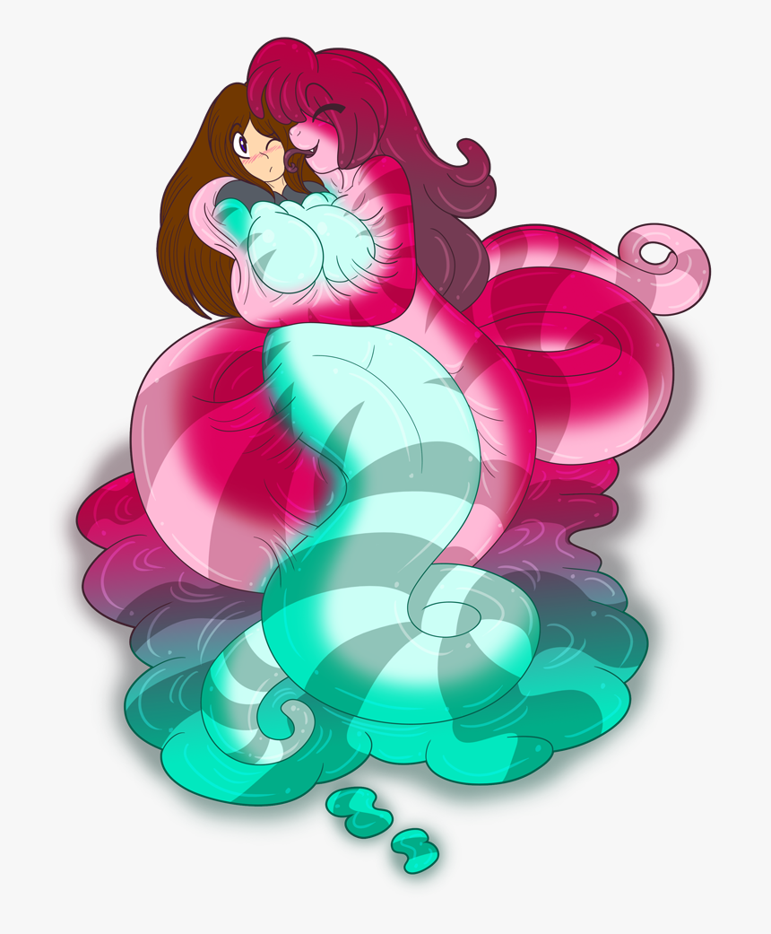 Slime Girl Naga Kiss - Humans Transforming Into Nagas, HD Png Download, Free Download