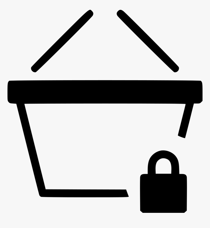Basket Shop Buy Lock Secure, HD Png Download, Free Download