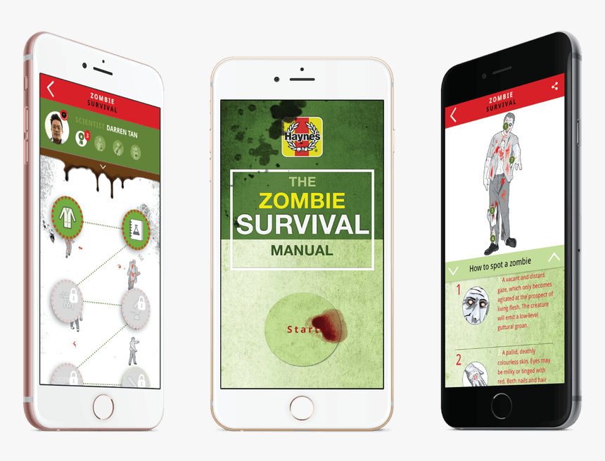 Zombie Survival App - Iphone, HD Png Download, Free Download