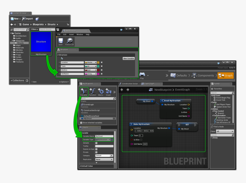 Content Browser Blueprints - Unreal Engine 4 Content Browser, HD Png Download, Free Download