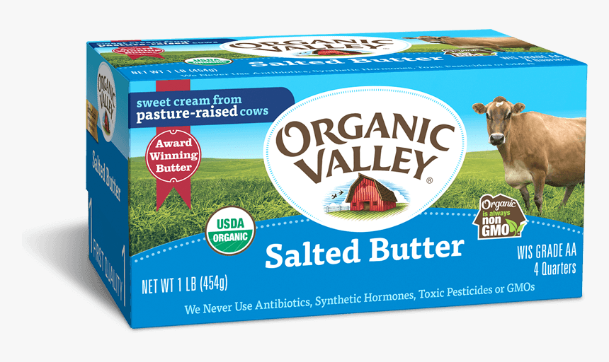 Organic Valley Salted Butter, HD Png Download, Free Download