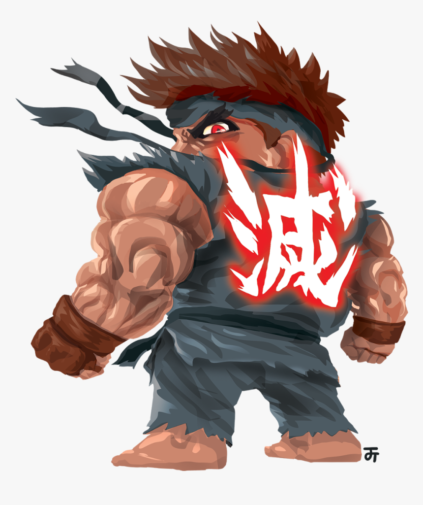 Chibi Evil Ryu, HD Png Download, Free Download