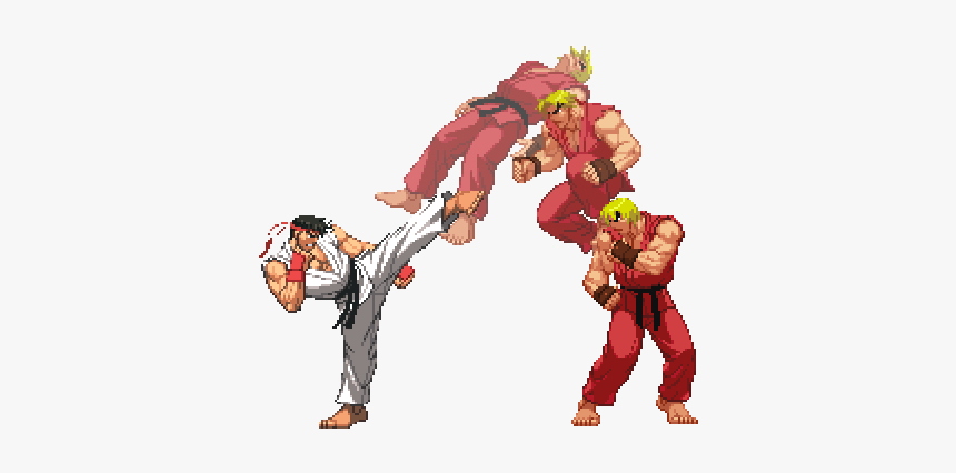 Ryu Kicking Png Transparent, Png Download, Free Download