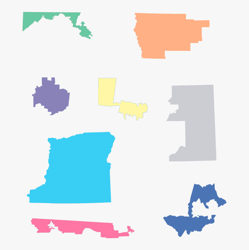 Real Congressional District Shapes, HD Png Download, Free Download