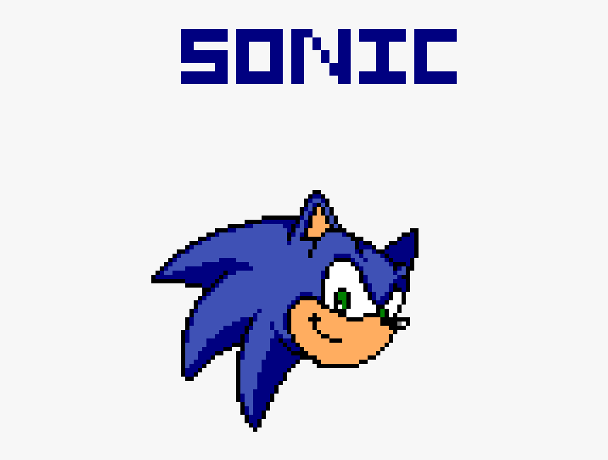 Pixel Art Sonic The Hedgehog, HD Png Download, Free Download