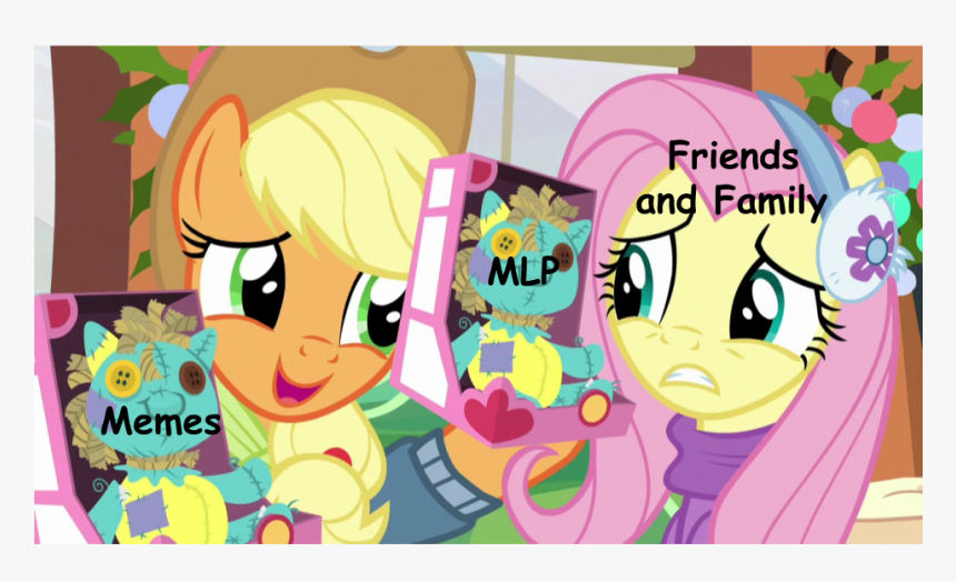 Fluttershy And Applejack Best Gift Ever, HD Png Download, Free Download