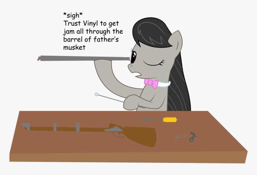 Octavia Cleaning A Musket By Replaymasteroftime - Cartoon, HD Png Download, Free Download