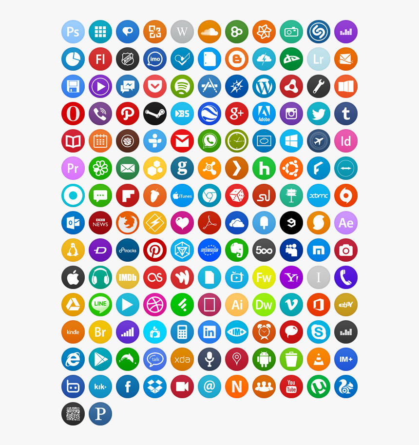 Circle Icons - Circle Icon Pack Png, Transparent Png, Free Download