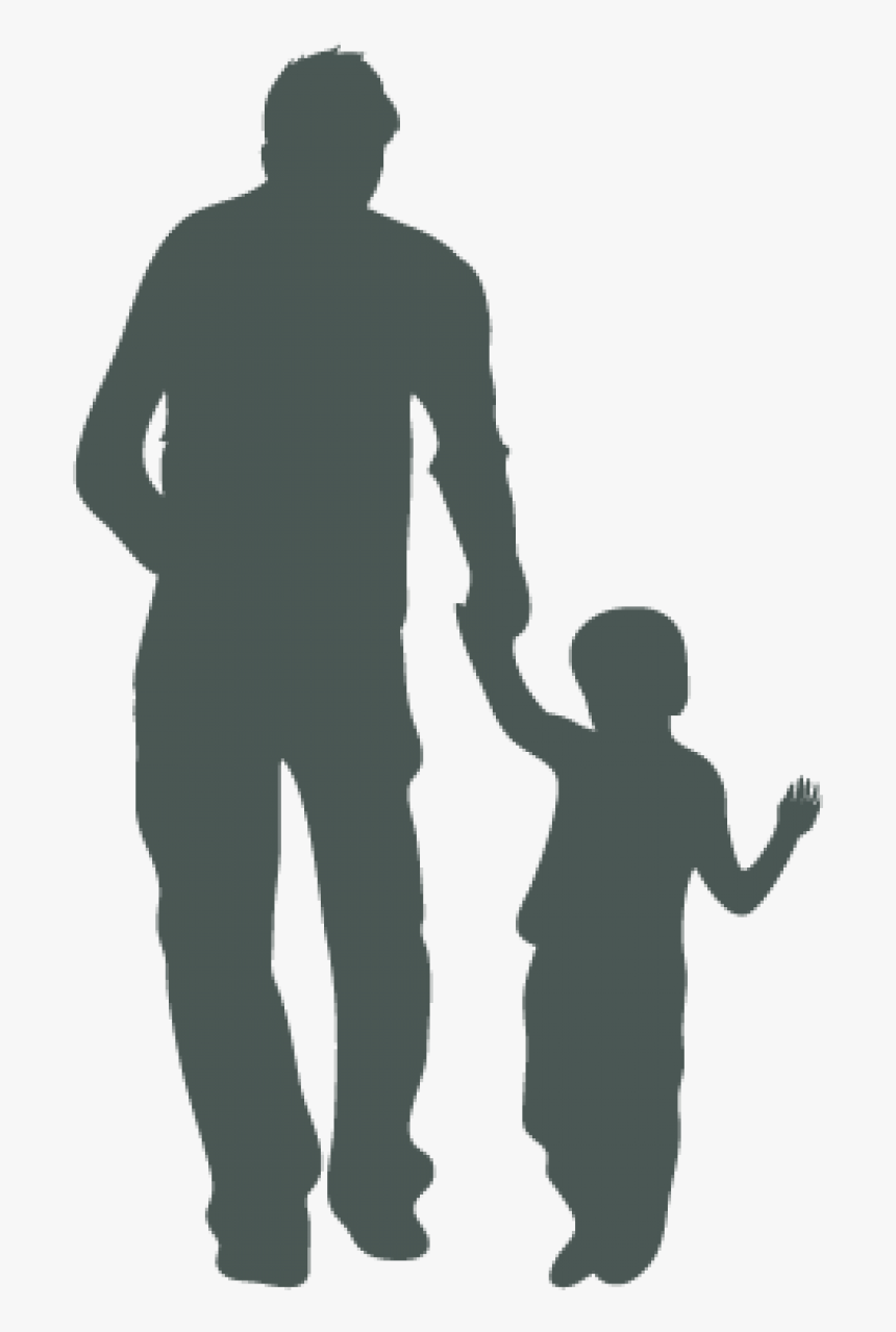 Silhuouette Of An Adult And A Child Holding Hands - Child And Adult, HD Png Download, Free Download