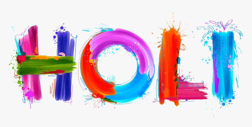 Happy Holi Text Png Transparent Images - Circle, Png Download, Free Download