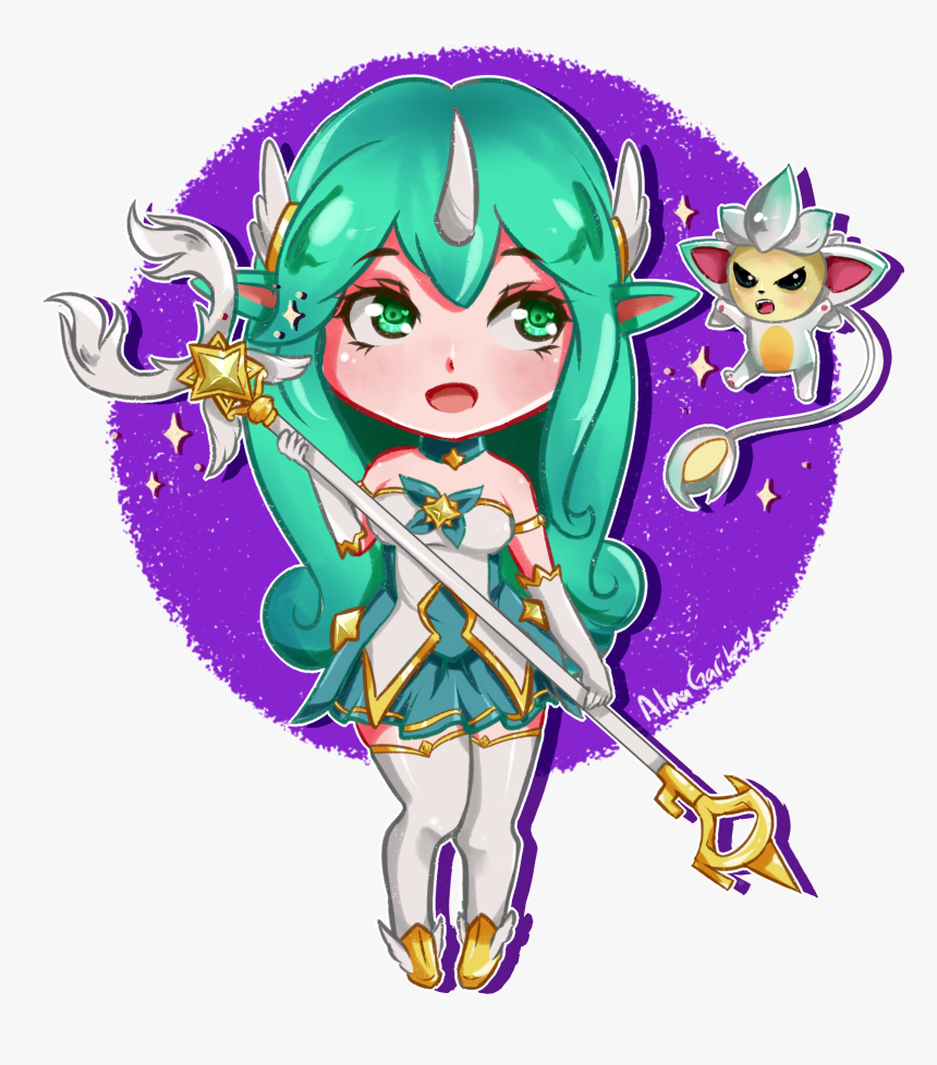 Transparent Stars Wallpaper Png - Star Guardian Syndra Chibi, Png Download, Free Download