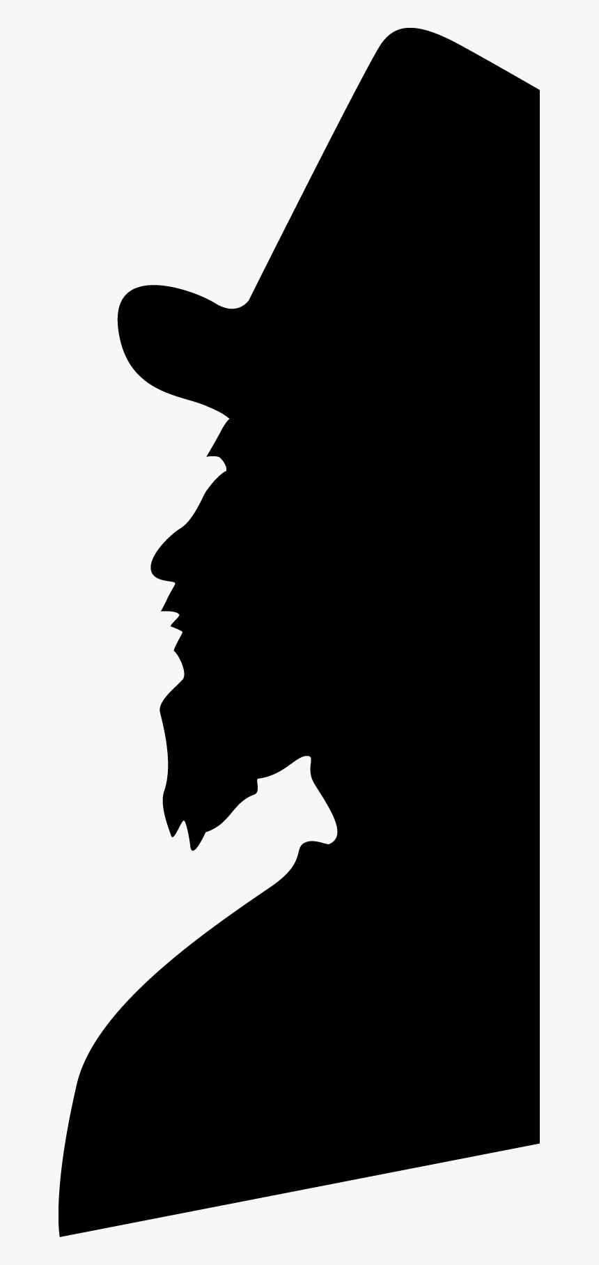 Nativity Silhouette Png -silhouette Of Man In Tophat - Man With Top Hat Silhouette, Transparent Png, Free Download