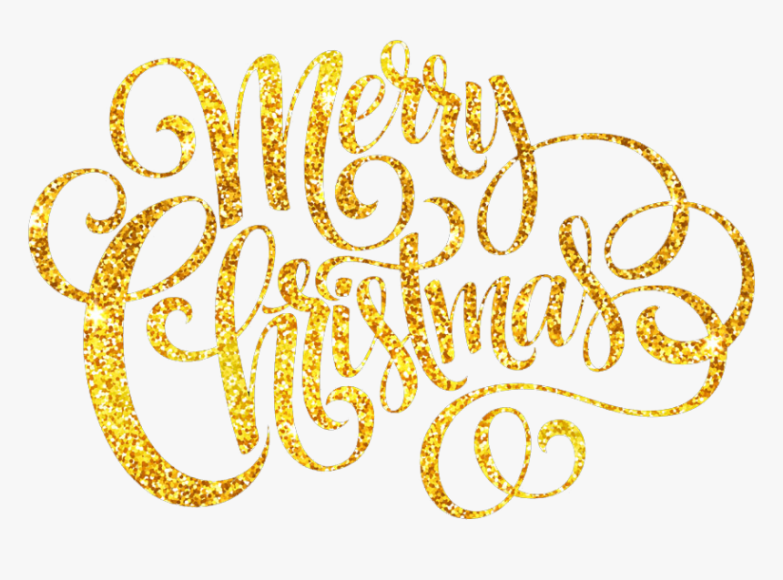 Golden Merry Christmas Png Download - Merry Christmas Png Free, Transparent Png, Free Download