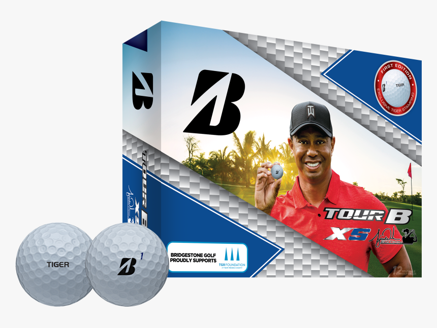 Transparent Bridgestone Png - Tiger Woods Bridgestone Golf Balls, Png Download, Free Download