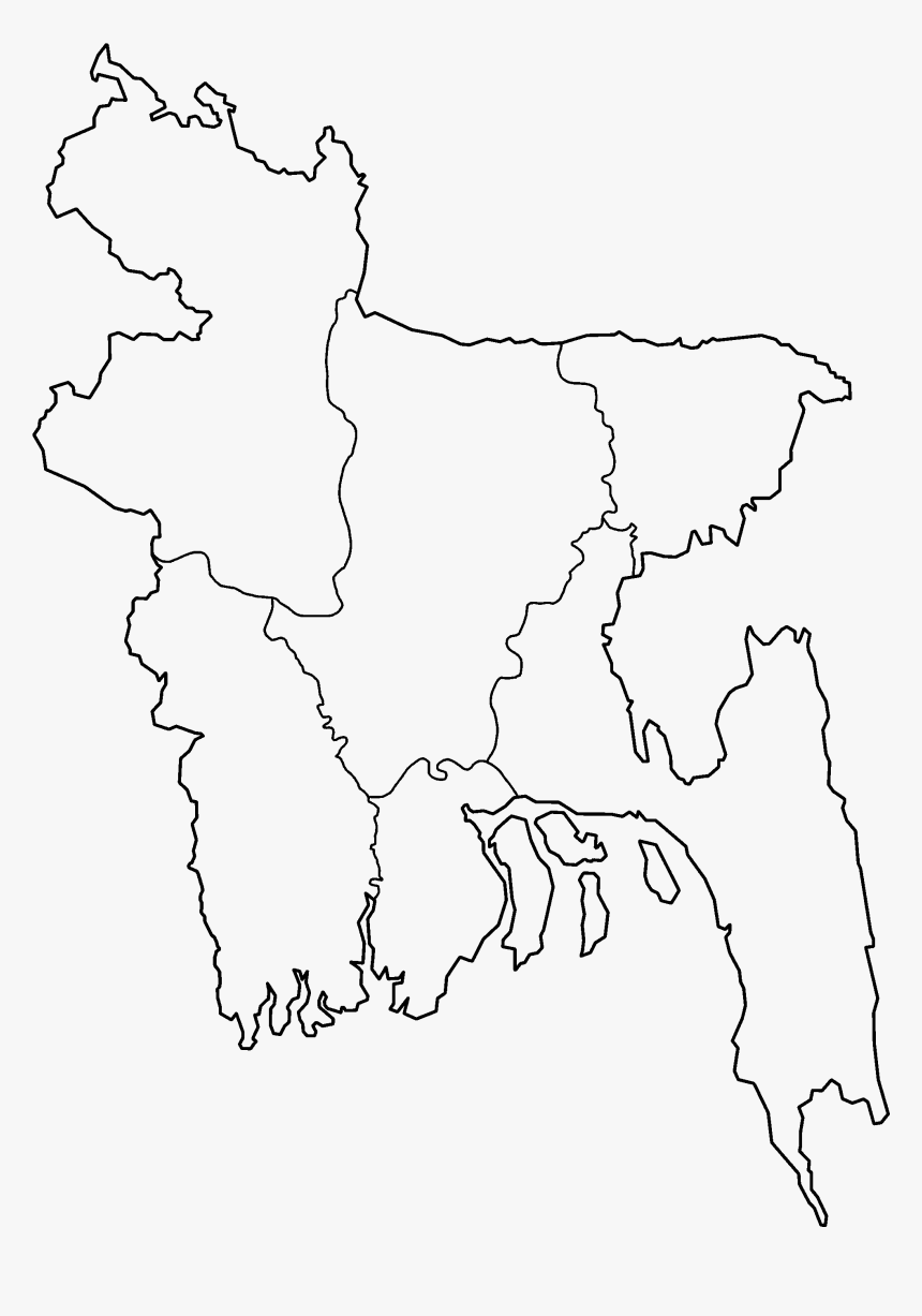 Bangladesh Divisions Blank - Daulatpur Saturia Tornado Map, HD Png Download, Free Download