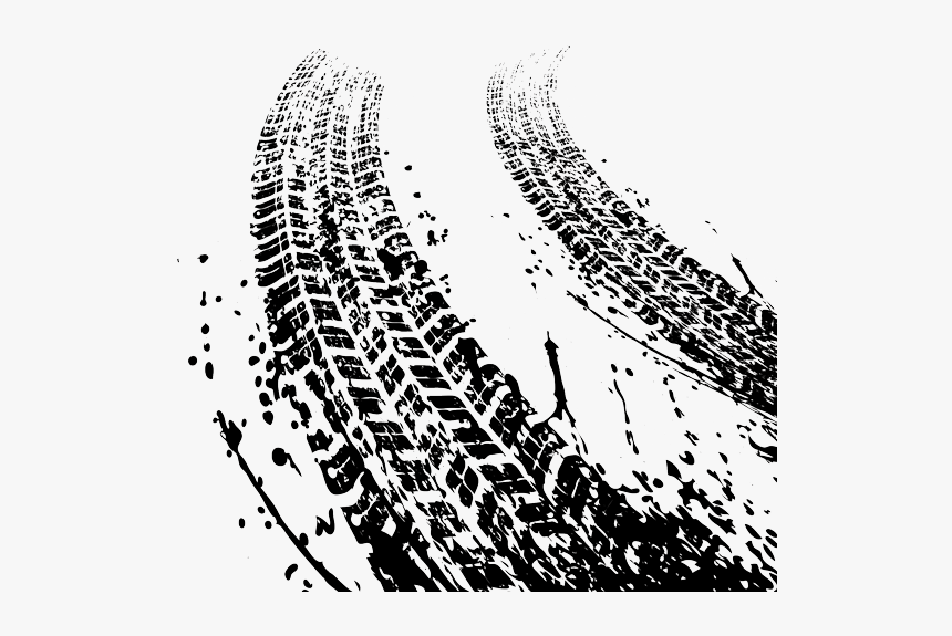 Truck Tire Tracks Png - Tire Track Clip Art, Transparent Png, Free Download