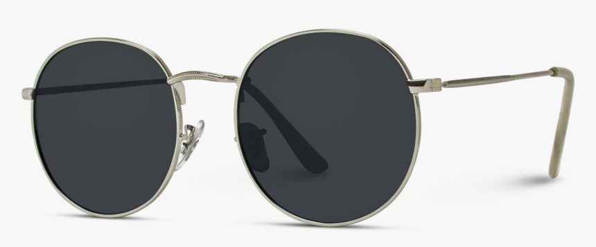 Retro Round Polarized Metal Frame Hipster Sunglasses - Reflection, HD Png Download, Free Download
