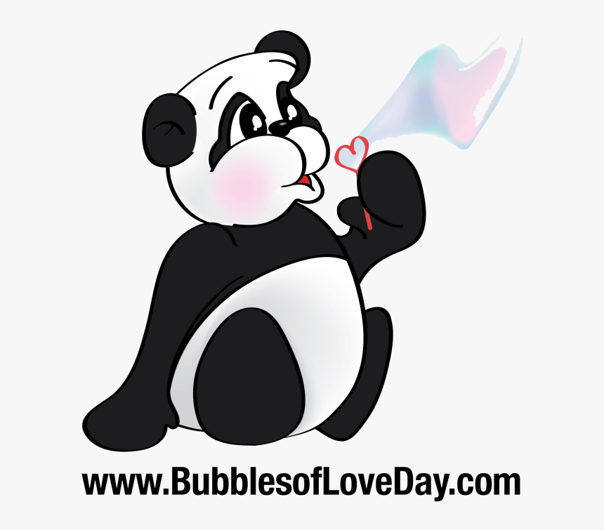 Panda Blowing Bubbles, HD Png Download, Free Download