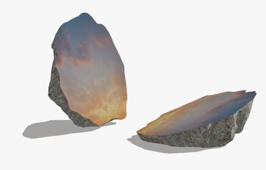 Computer Graphic Of "split Rock" - Sarah Sze Split Stone, HD Png Download, Free Download