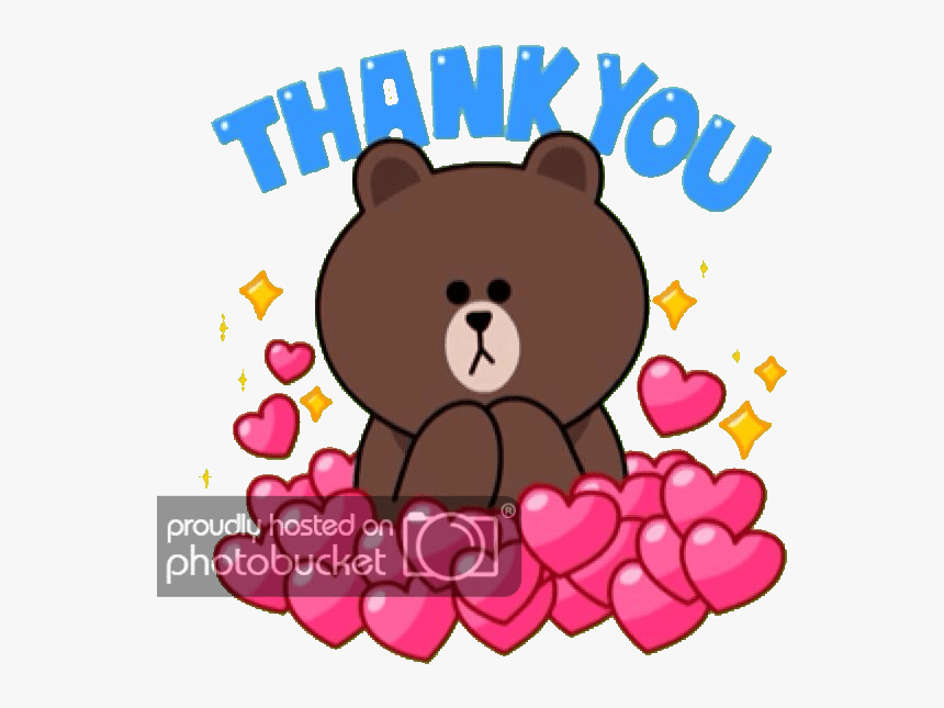 Line Friends Thank You, HD Png Download, Free Download