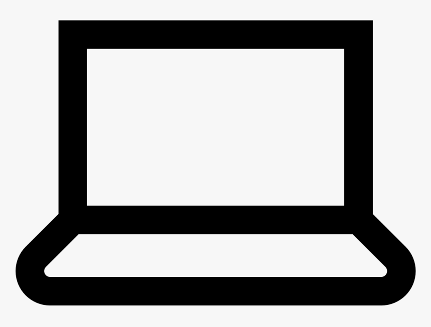 Laptop Png Black And White, Transparent Png, Free Download