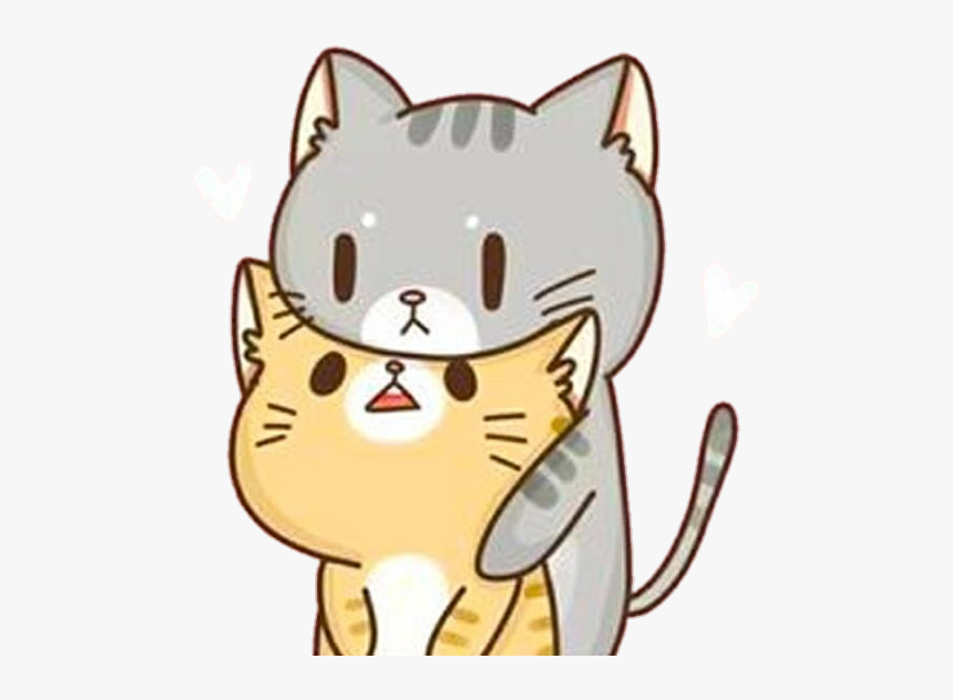 #fretoedit #cat #cats #kawaii #cute #cutecat #cuteanimals - Stickers De Gatitos Para Whatsapp, HD Png Download, Free Download