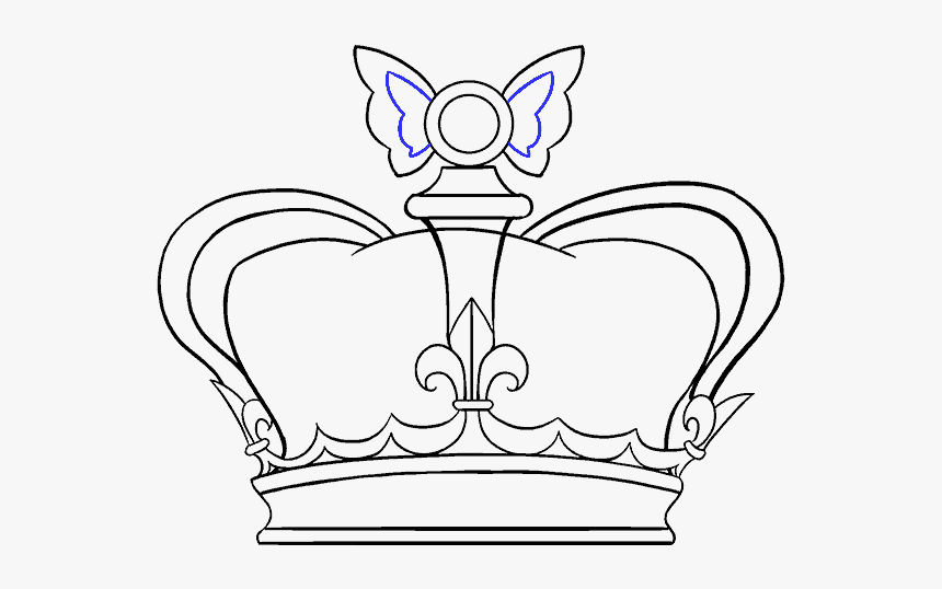 How To Draw Crown - Easy Princess Crown Drawing, HD Png Download, Free Download