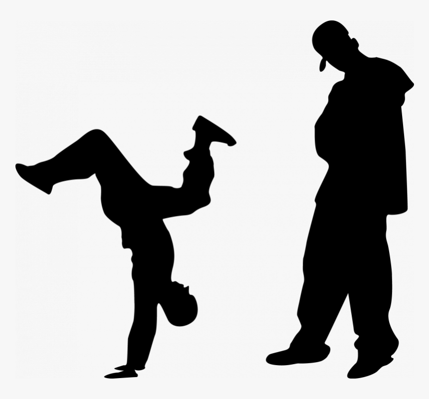 Transparent Dance Clipart - Hip Hop Dance Clipart Black And White, HD Png Download, Free Download