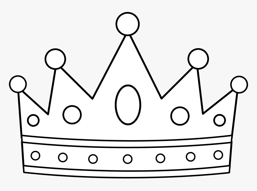 Crown Coloring Page, HD Png Download  kindpng