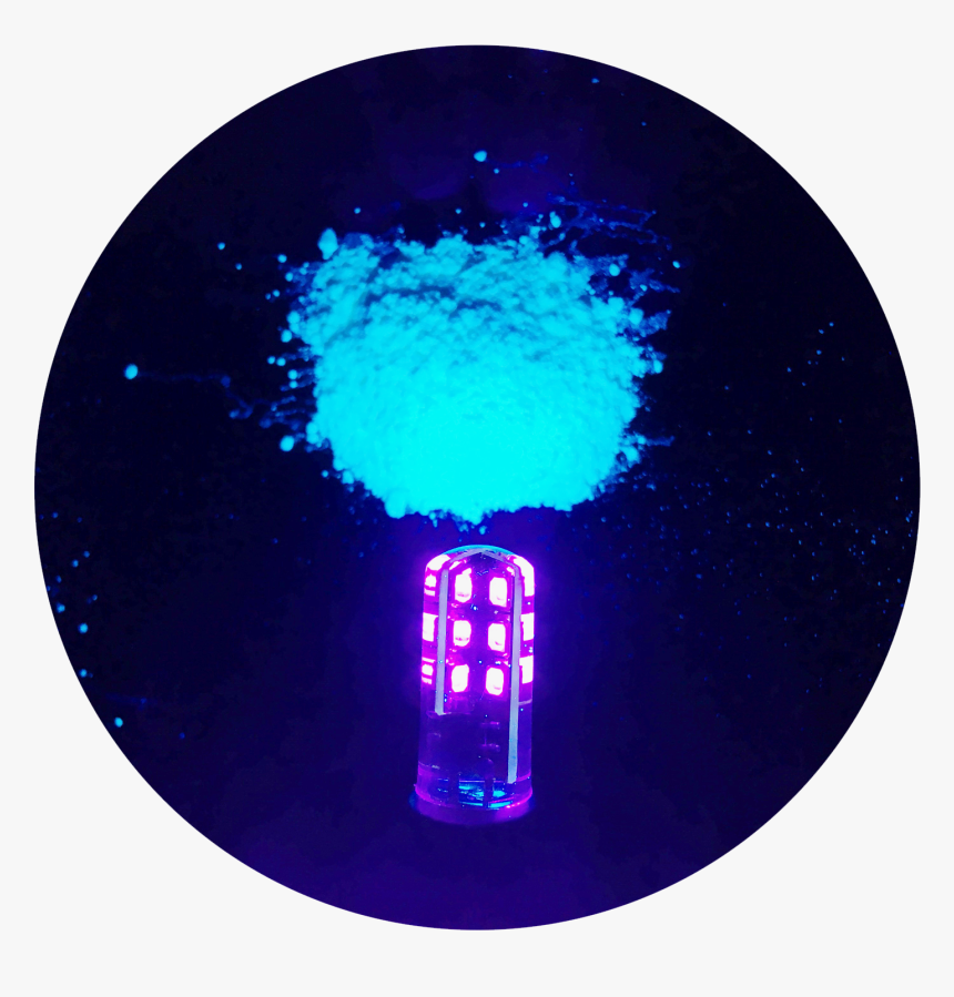 Led Blacklight With Uv Glow Pigments - Led Blacklight Bulb, HD Png Download, Free Download