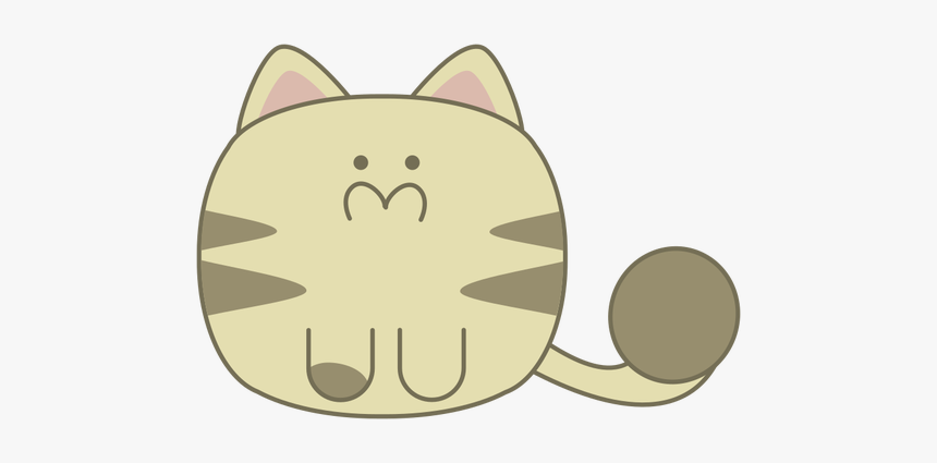 Cute Cat Vector Image - Cute Cat Vector Png, Transparent Png, Free Download