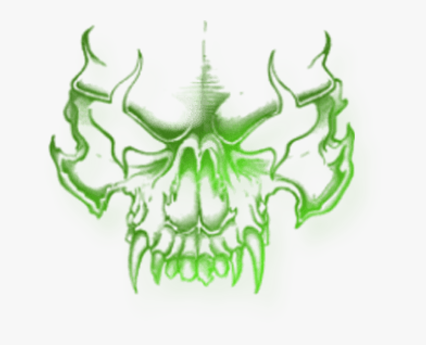 Png Effects For Photoshop Free Download - Easy Badass Skull Drawing, Transparent Png, Free Download