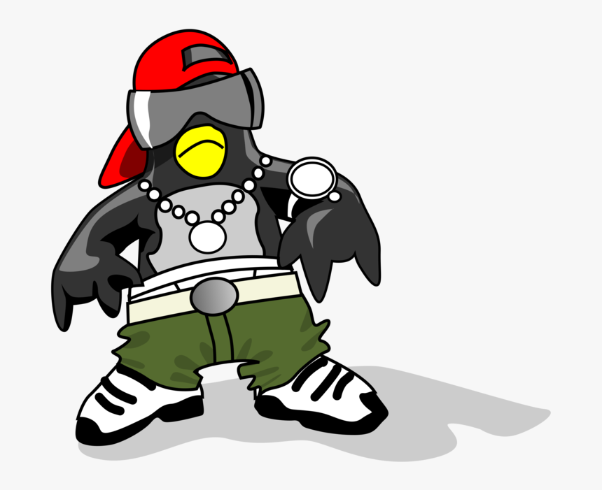 Flightless Bird,headgear,vertebrate - Rapper Clipart, HD Png Download, Free Download