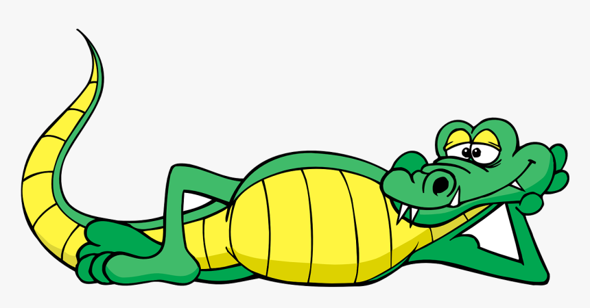 Crocodile Cartoon Drawing, HD Png Download, Free Download