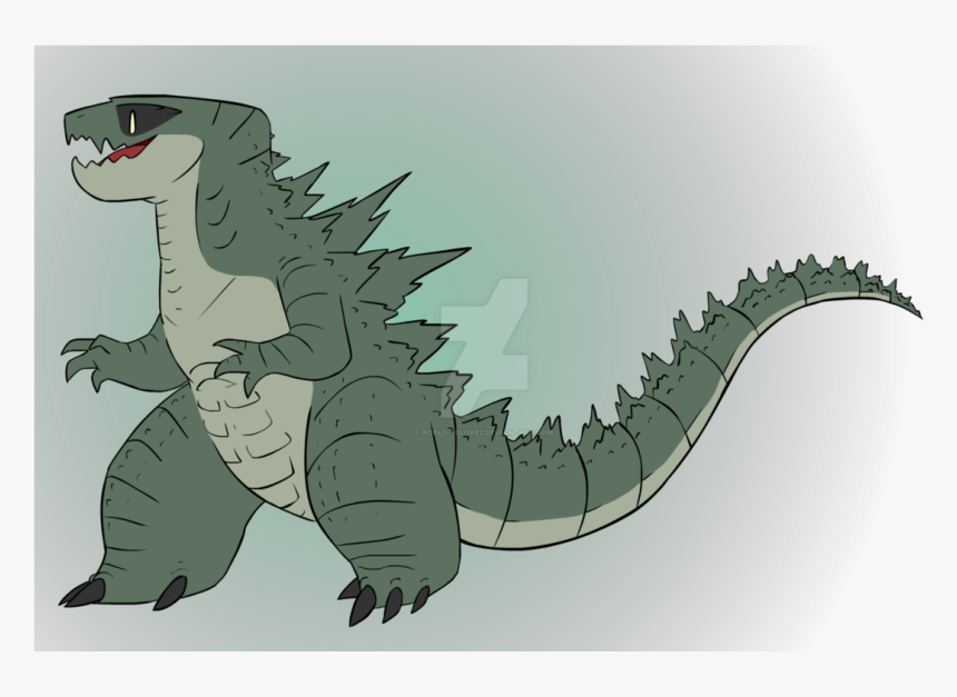 Drawn Alligator Godzilla - Illustration, HD Png Download, Free Download