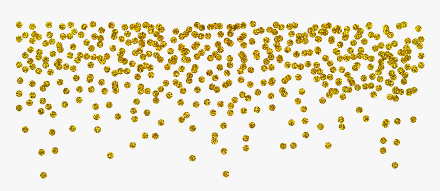 Gold Sparkles Png - Gold Confetti Border Png, Transparent Png, Free Download