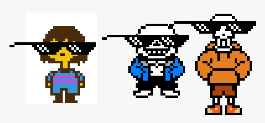 Pixilart Glasses Savage Undertale Anonymous Png Savage - Sans And Papyrus Swap, Transparent Png, Free Download