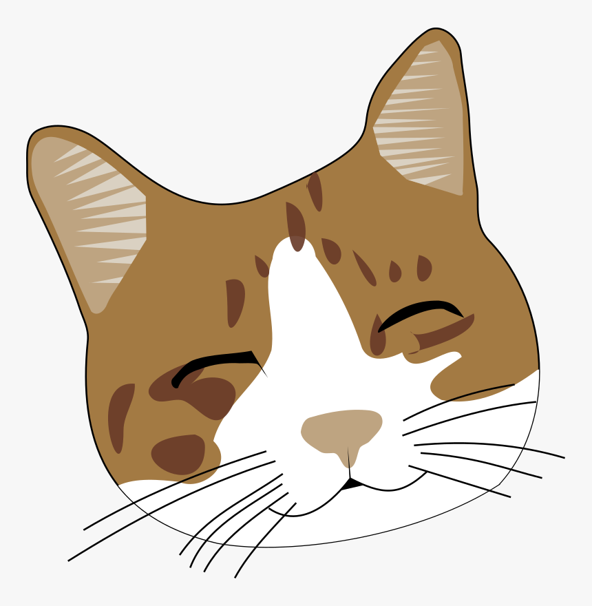 Kittens Clipart Kitty Face - Cat Face Clipart Png, Transparent Png, Free Download