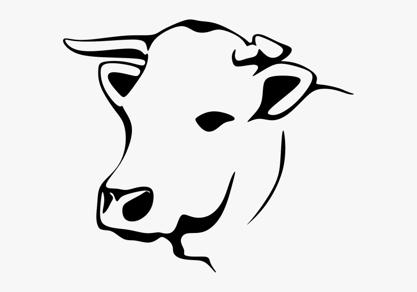 Transparent Cows Clipart - Line Art Cow Png, Png Download, Free Download