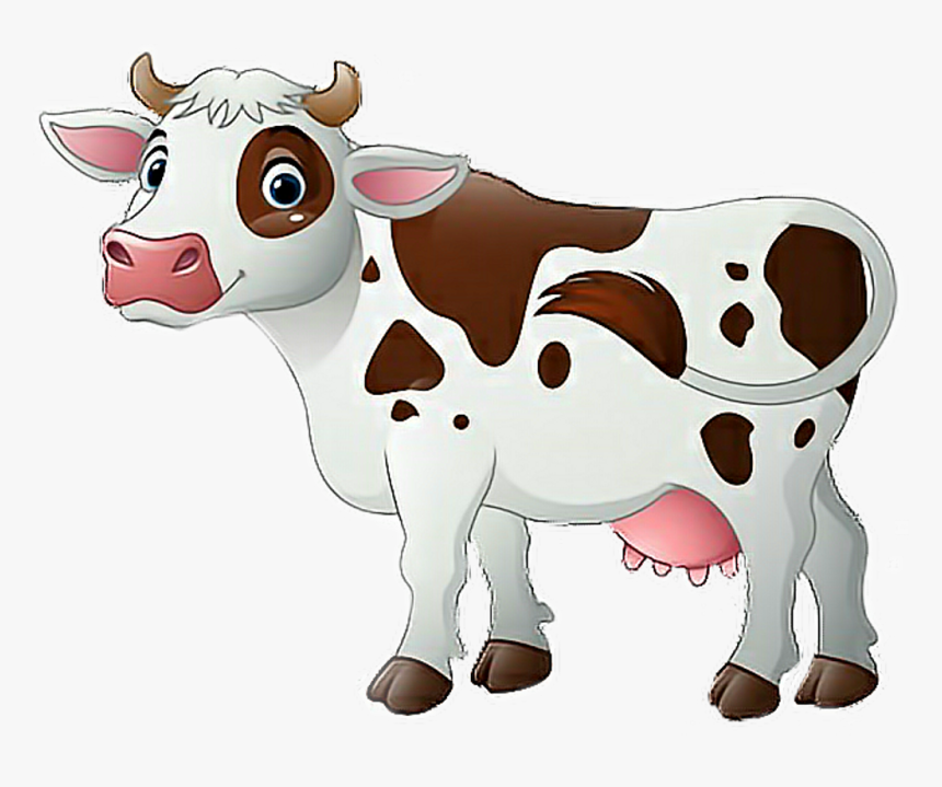 Transparent Vaca Png - Transparent Background Cow Cartoon Png, Png Download, Free Download