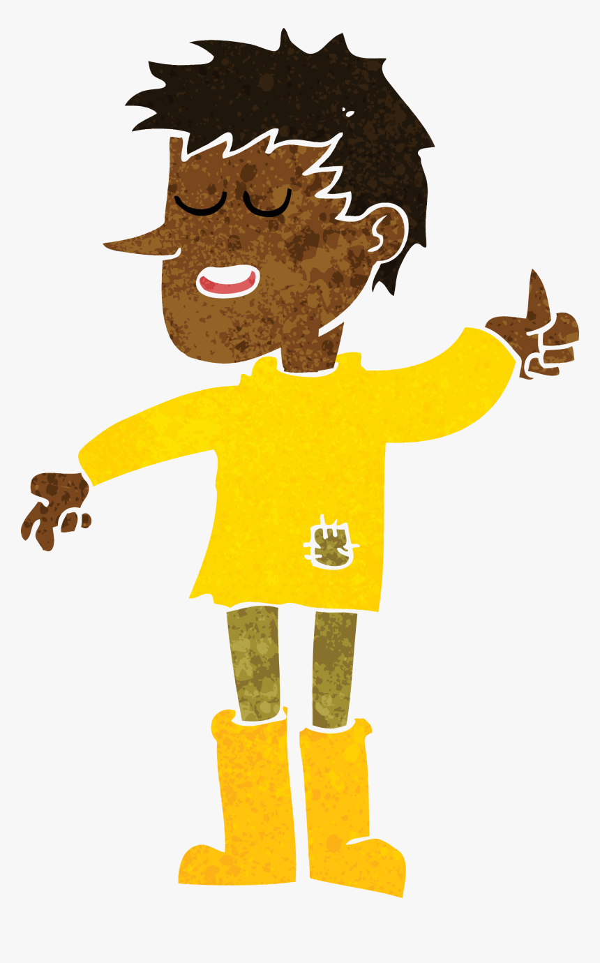 Positive Attitude Boy Transparent Cartoon, HD Png Download, Free Download