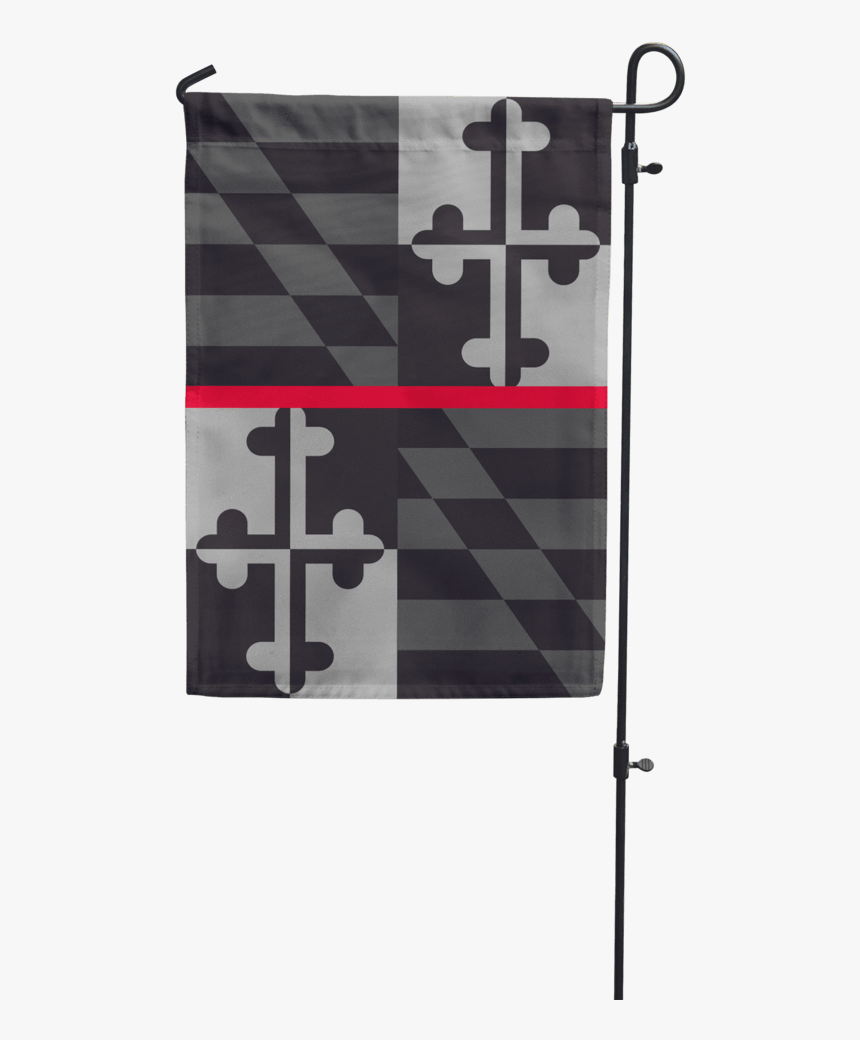 Maryland Flag Red Line / Garden Flag - Maryland Flag, HD Png Download, Free Download