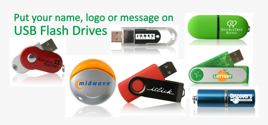 Usb Flash Drives Imprinted With Logo, HD Png Download, Free Download