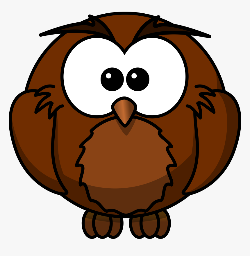 Clipart Wise Cartoon Owl Who Has Sat Under A Mango - Owl Cartoon Png, Transparent Png, Free Download