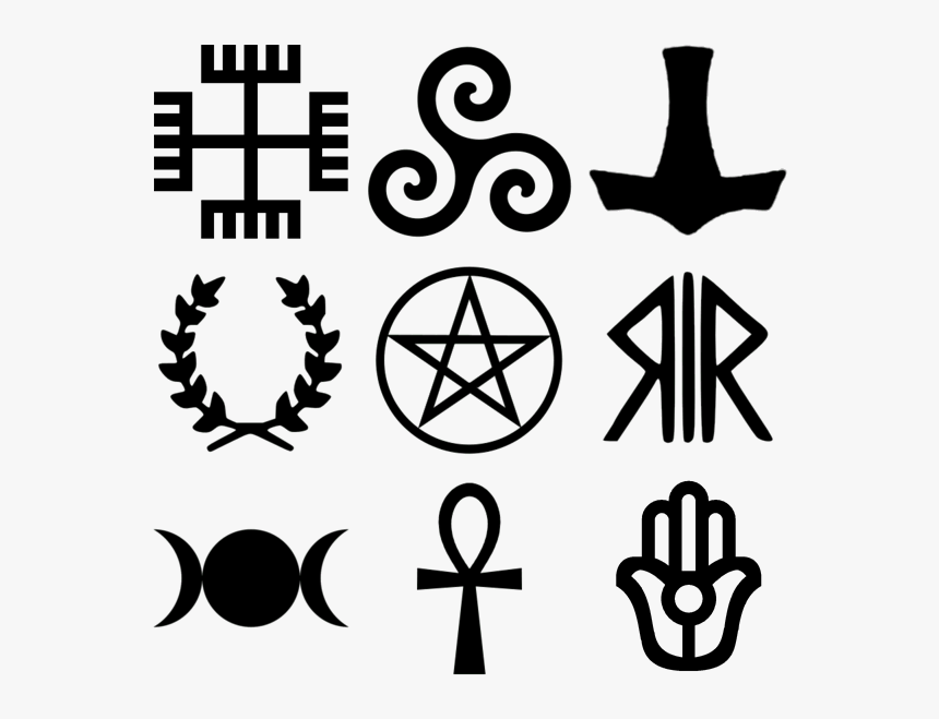 Pagan Religions Symbols - Pagan Symbols, HD Png Download, Free Download