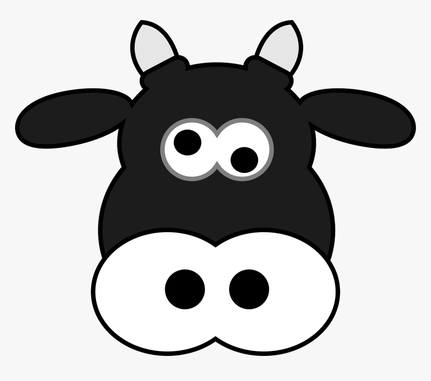 Funny Cow Face Cartoon, HD Png Download, Free Download