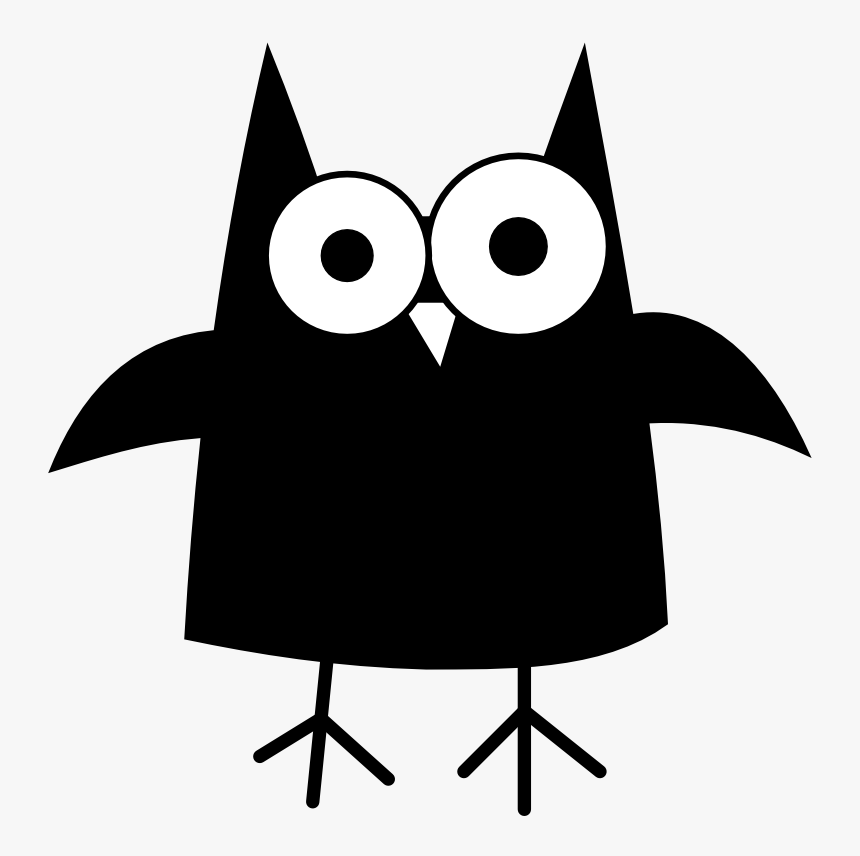 Owl - Owl Black & White Cliparts, HD Png Download, Free Download